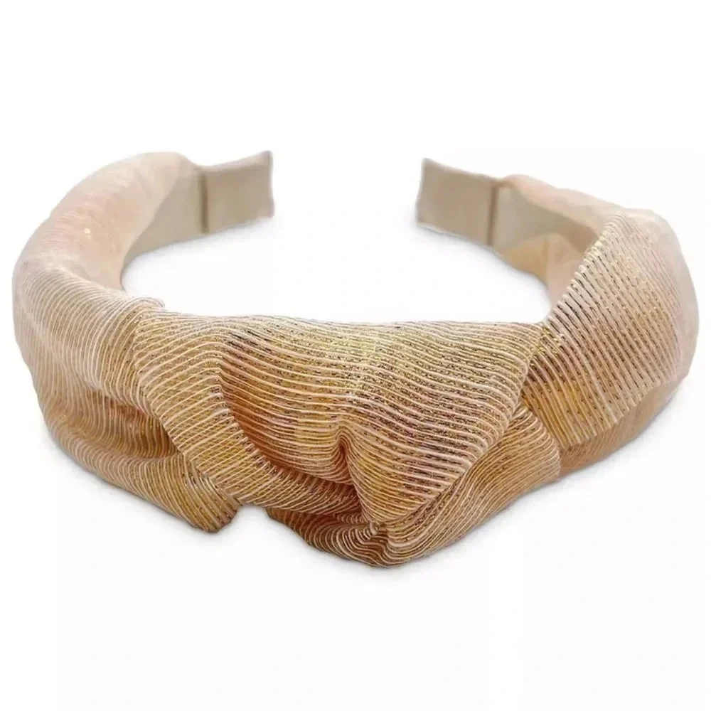 Metallic Knotted International Concepts Headband NWT